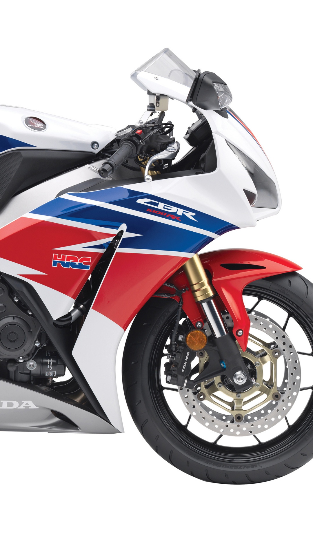 Blue and Red Sports Bike. Wallpaper in 1080x1920 Resolution