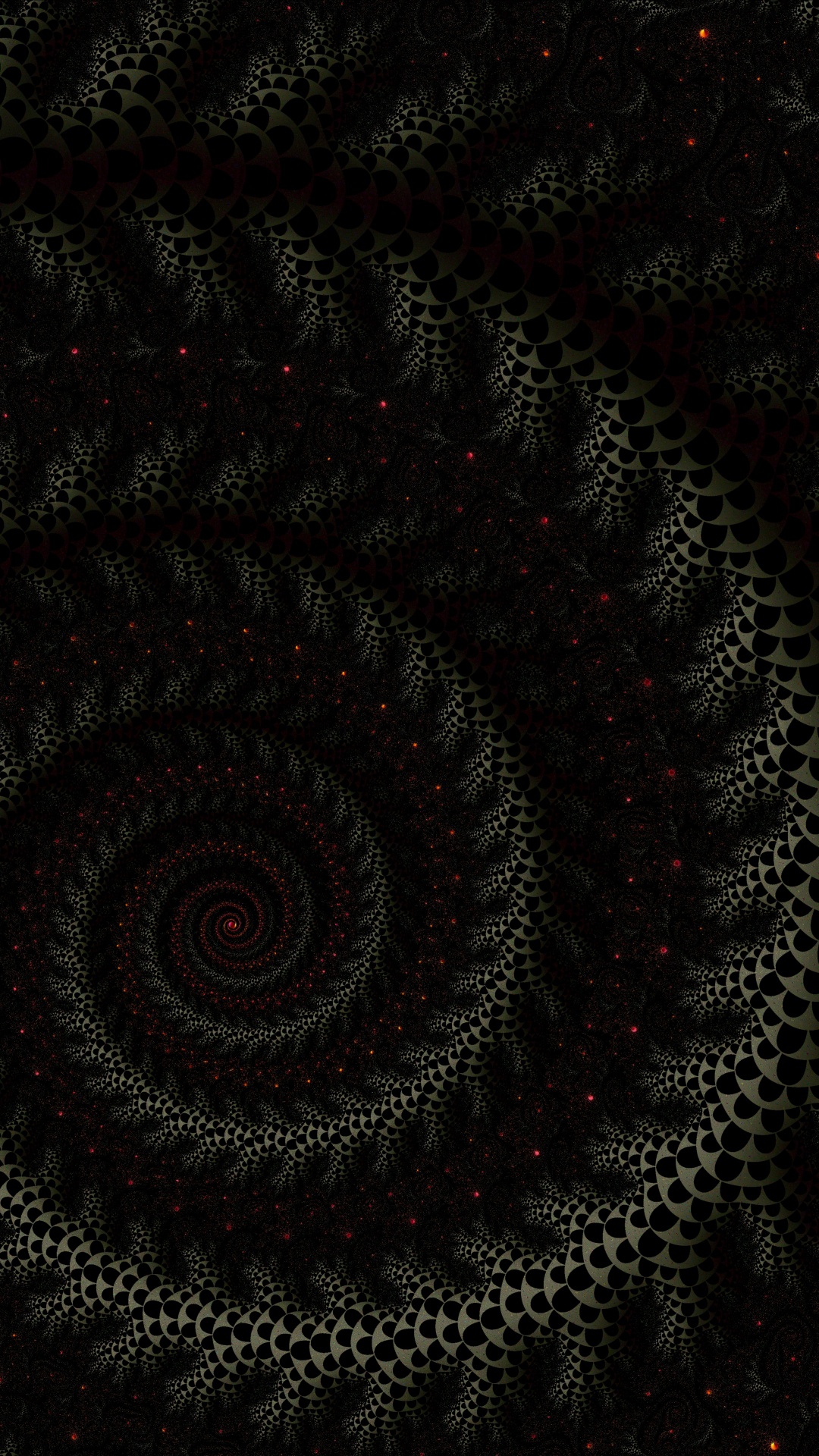 Schwarze Und Lila Runde Illustration. Wallpaper in 1080x1920 Resolution