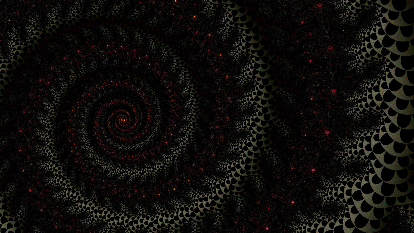 Black and Purple Round Illustration. Wallpaper in 1366x768 Resolution