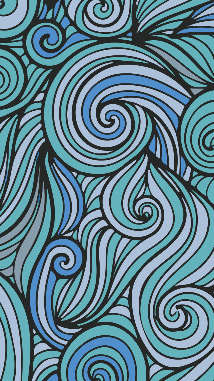 Esthétique, Conception, Blue, Green, Azure. Wallpaper in 750x1334 Resolution