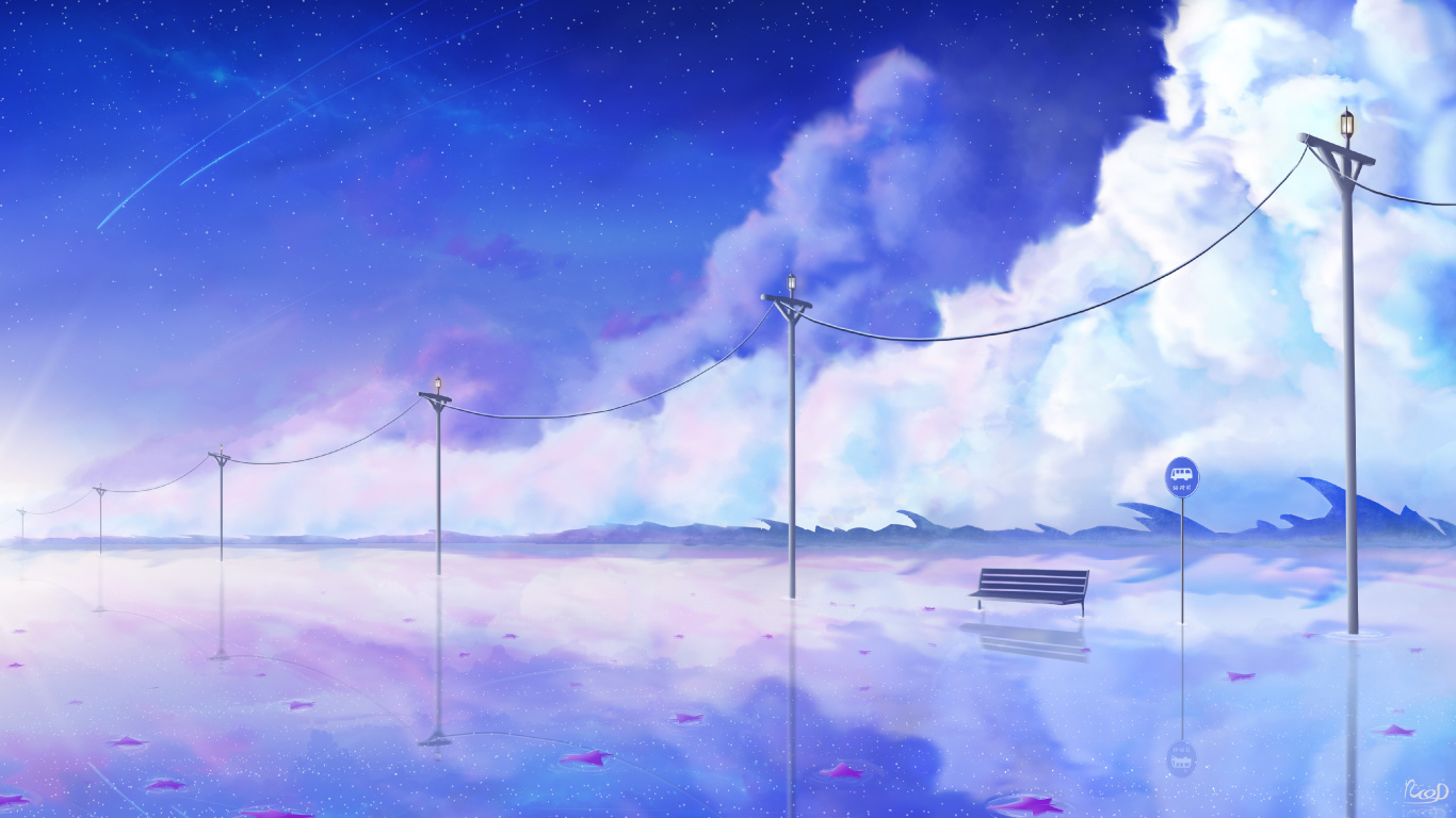 Téléphérique Blanc et Noir Sous Ciel Bleu. Wallpaper in 1366x768 Resolution