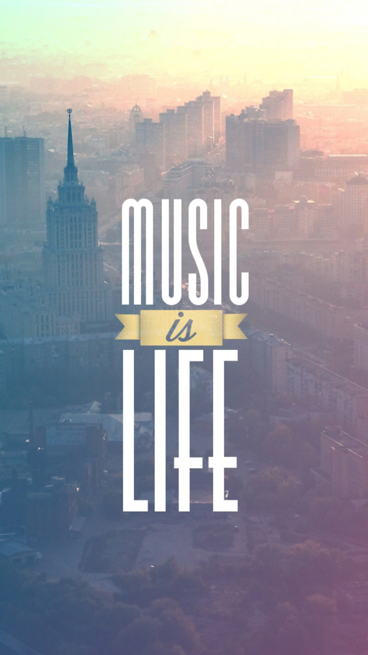 Atmosphere, Skyscraper, City, Music, Sky. Wallpaper in 750x1334 Resolution