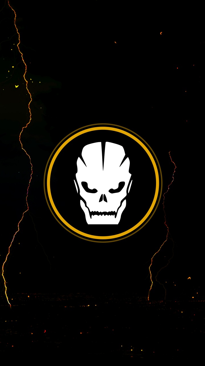 Logo de Batman Amarillo y Negro. Wallpaper in 720x1280 Resolution