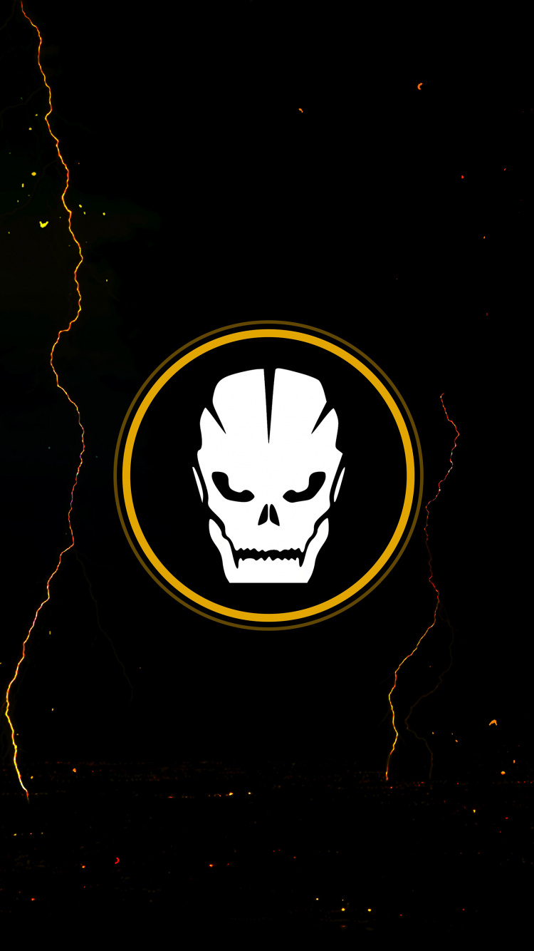 Logo de Batman Amarillo y Negro. Wallpaper in 750x1334 Resolution