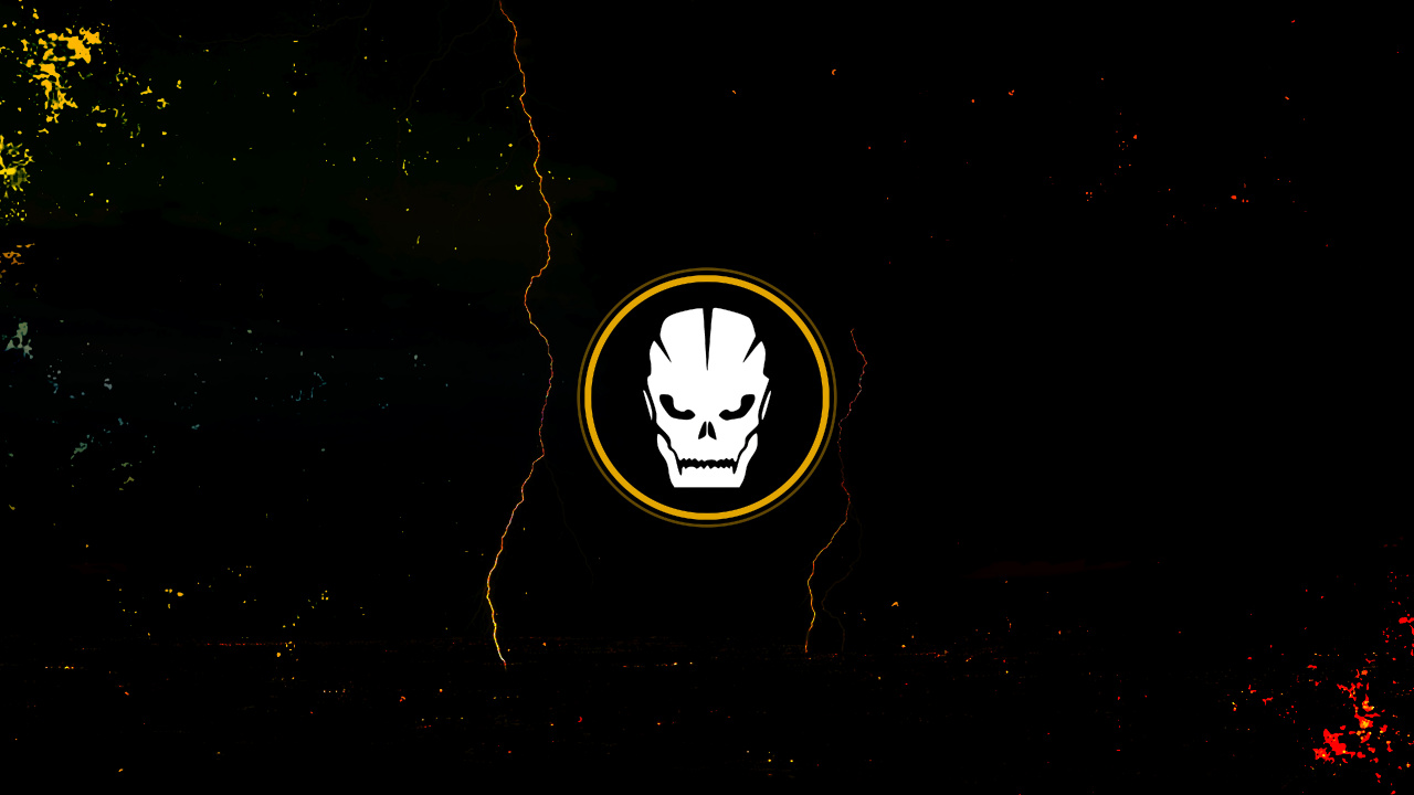 Yellow and Black Batman Logo. Wallpaper in 1280x720 Resolution