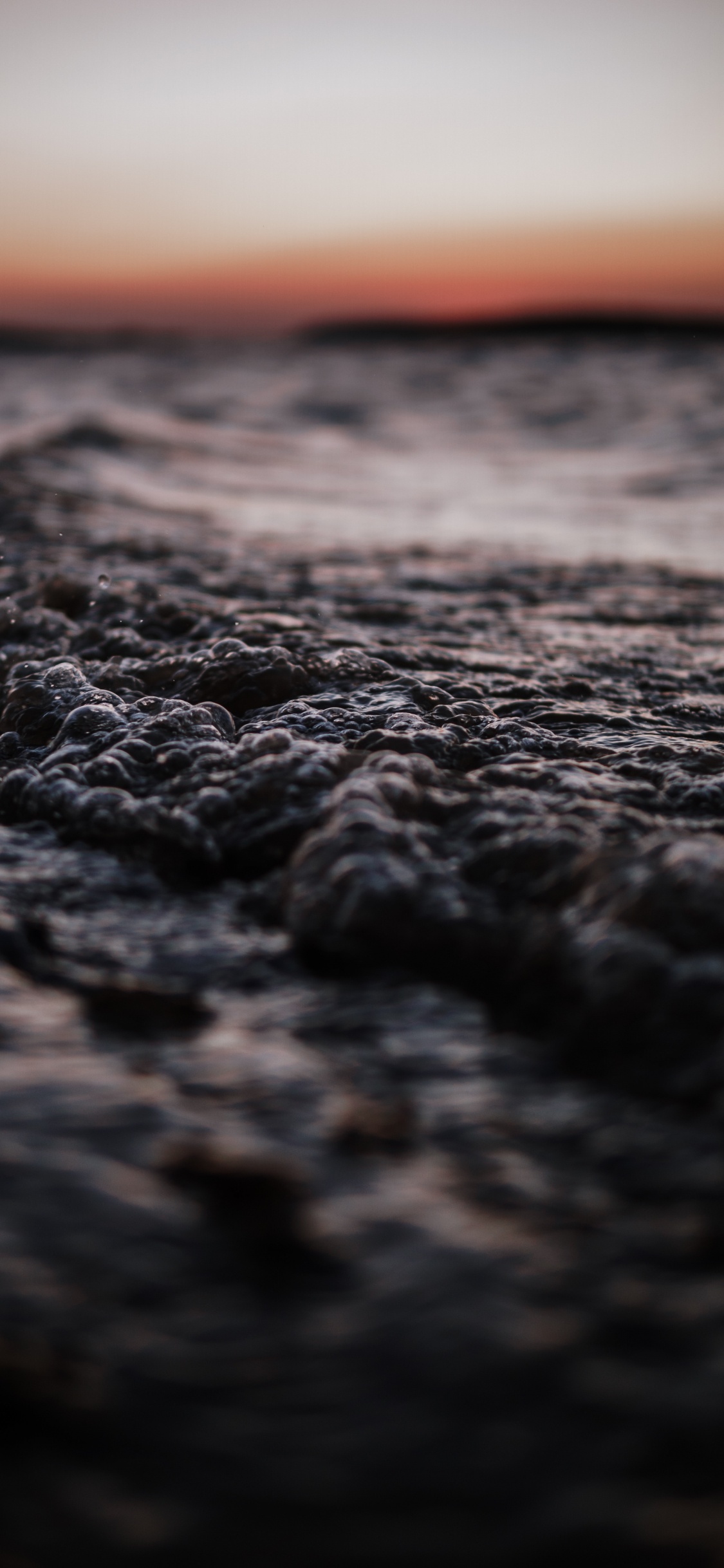 Black and Gray Concrete Floor. Wallpaper in 1125x2436 Resolution