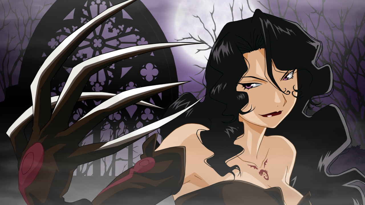 Woman in Black Dress Anime Character. Wallpaper in 1280x720 Resolution