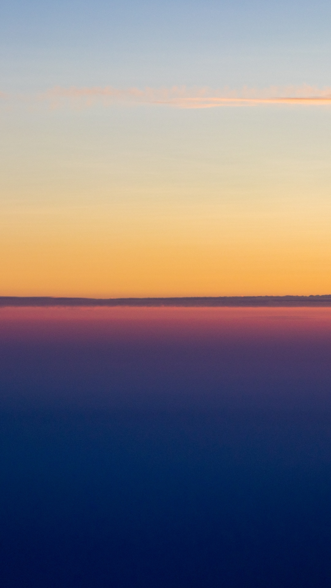 Horizon, Sunset, Blue, Sea, Water. Wallpaper in 1080x1920 Resolution