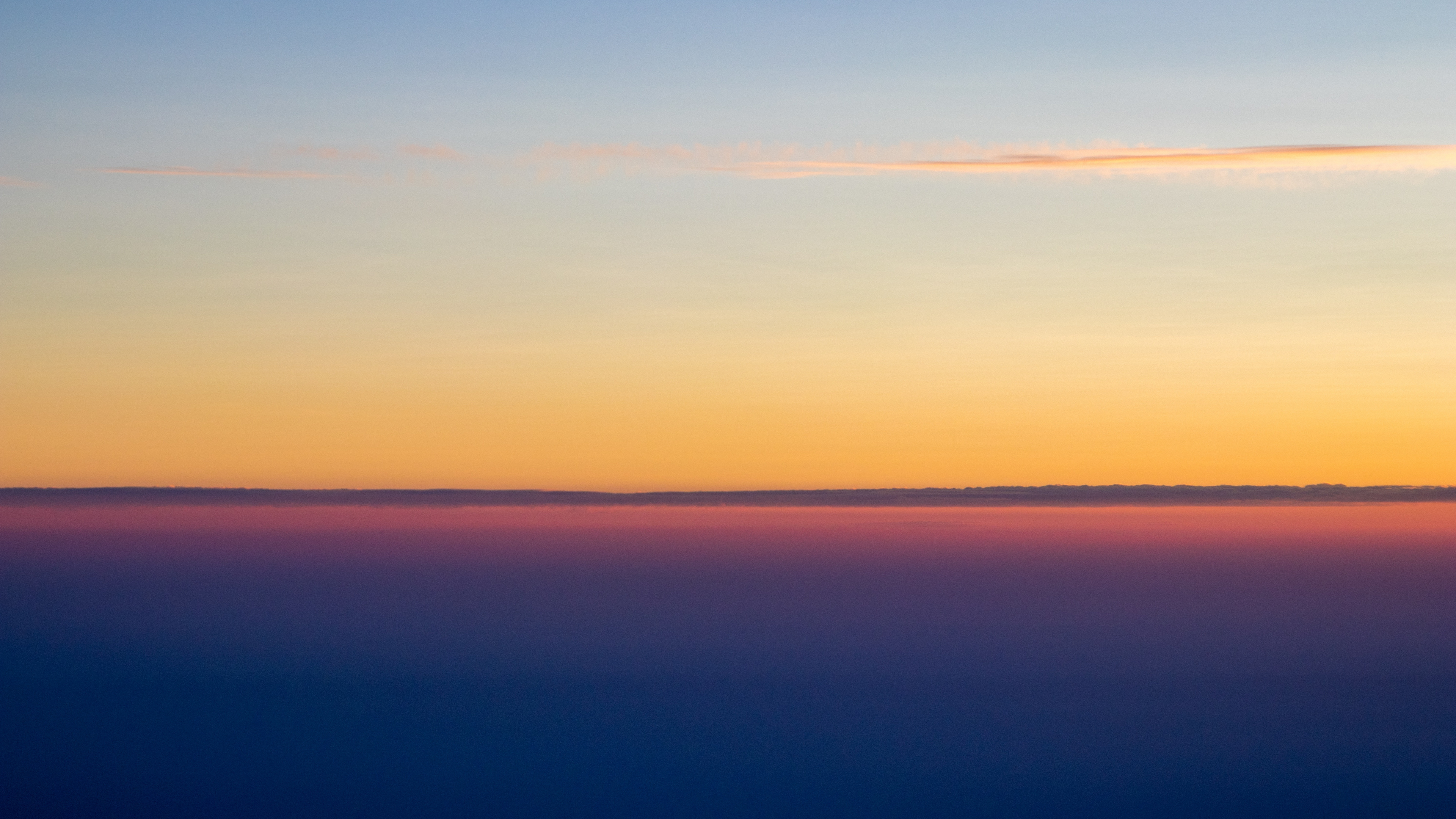 Horizont, Sonnenuntergang, Blau, Meer, Wasser. Wallpaper in 3840x2160 Resolution