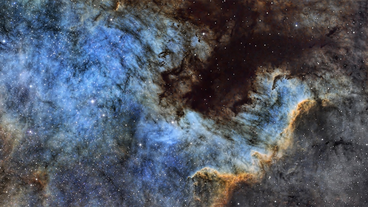 Peinture Abstraite Bleue et Brune. Wallpaper in 1280x720 Resolution