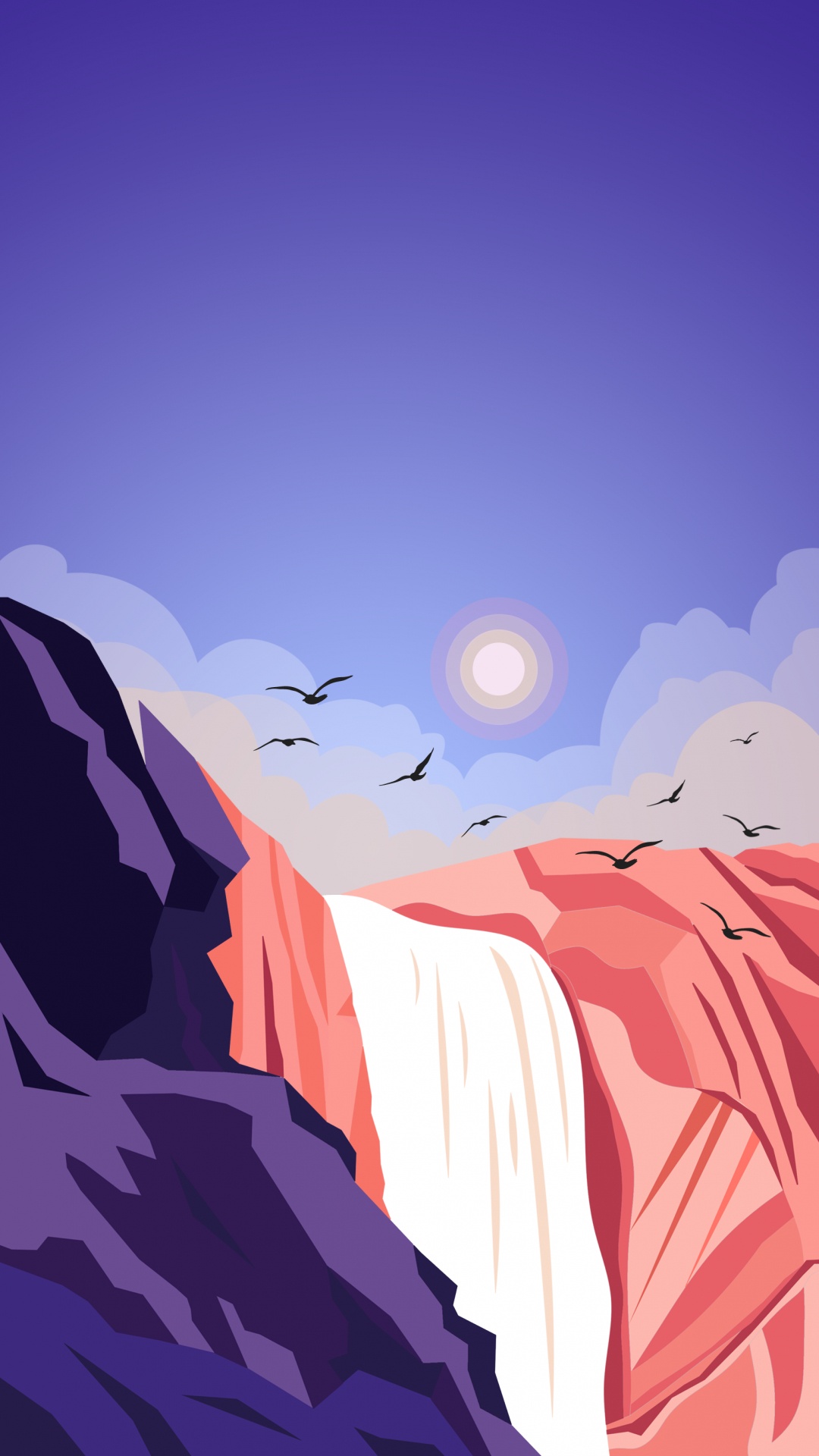 Arktis, Kunst, Malerei, Farbe, Naturlandschaft. Wallpaper in 1080x1920 Resolution