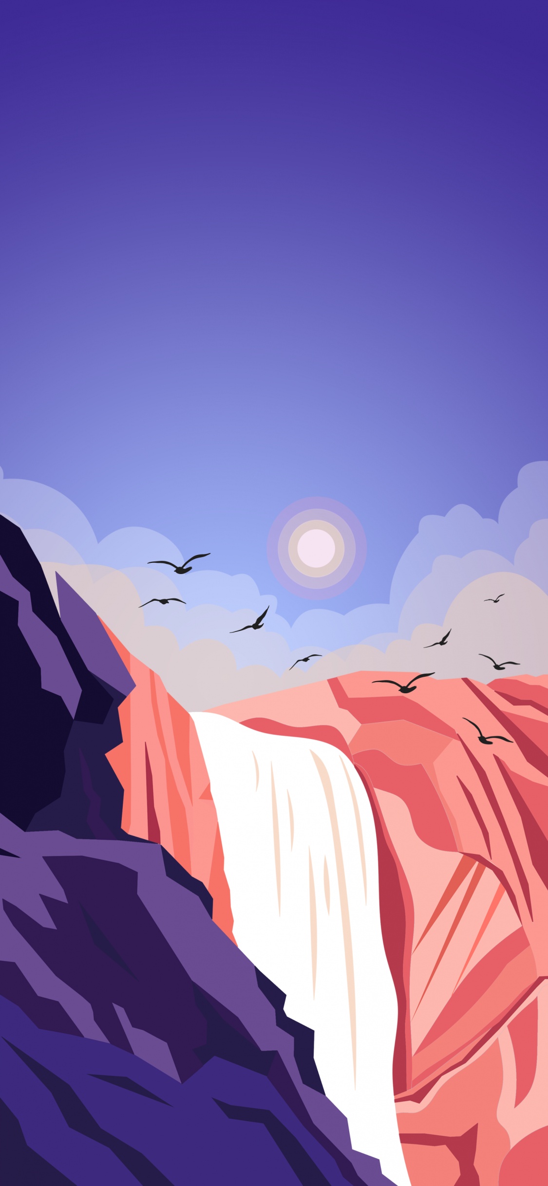 Arktis, Kunst, Malerei, Farbe, Naturlandschaft. Wallpaper in 1125x2436 Resolution