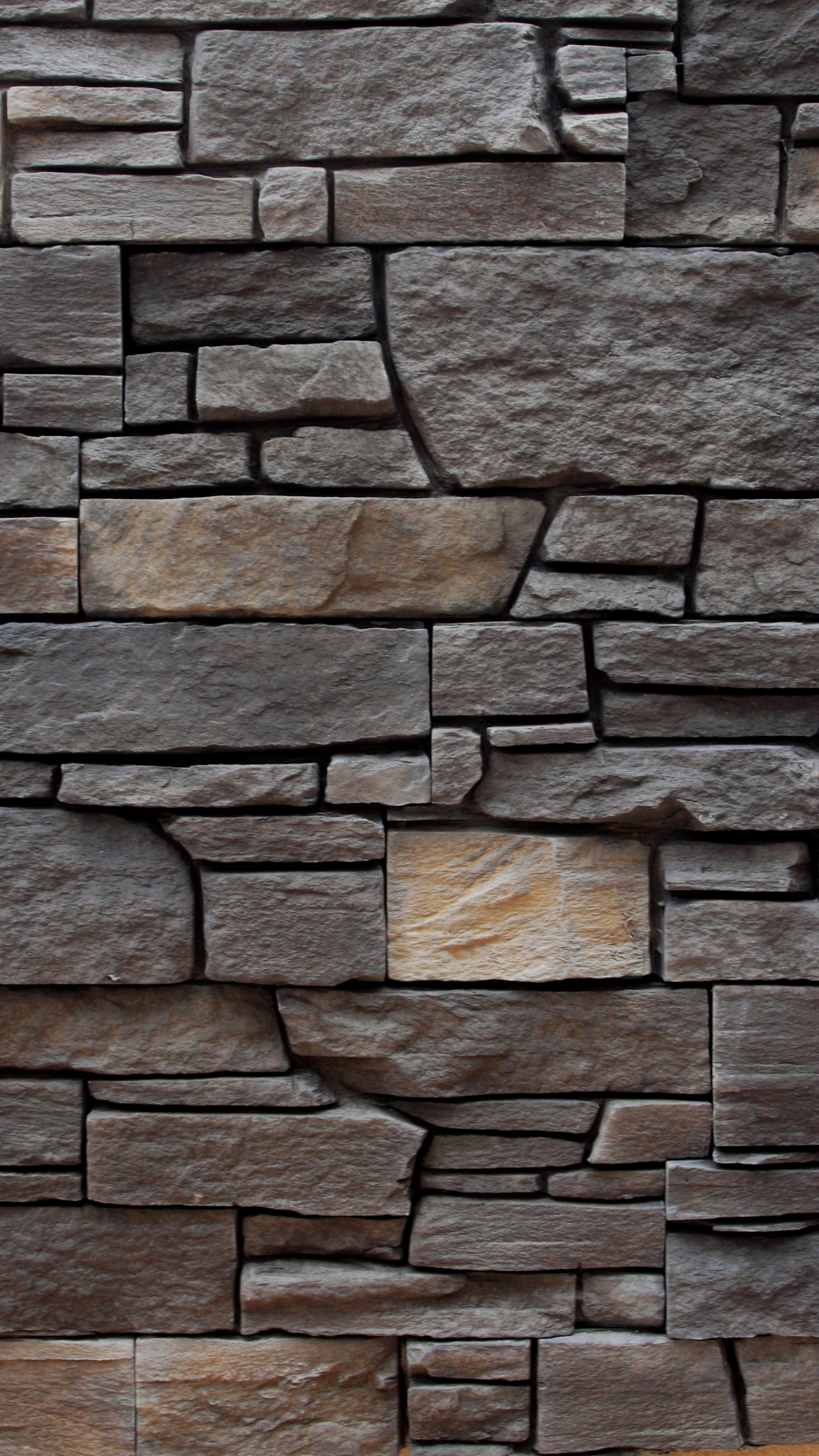 Brown and Grey Brick Wall. Wallpaper in 1440x2560 Resolution