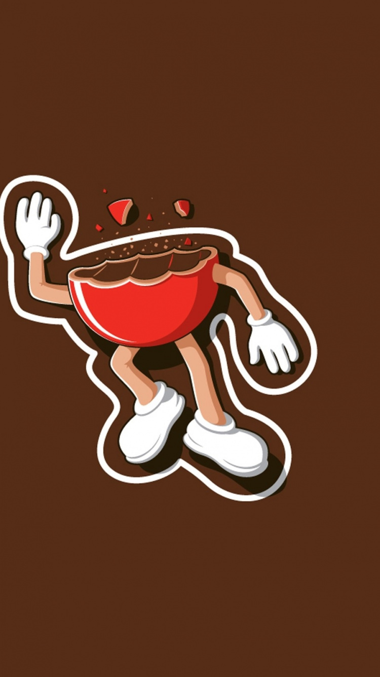 Red and Black Mickey Mouse Illustration. Wallpaper in 750x1334 Resolution