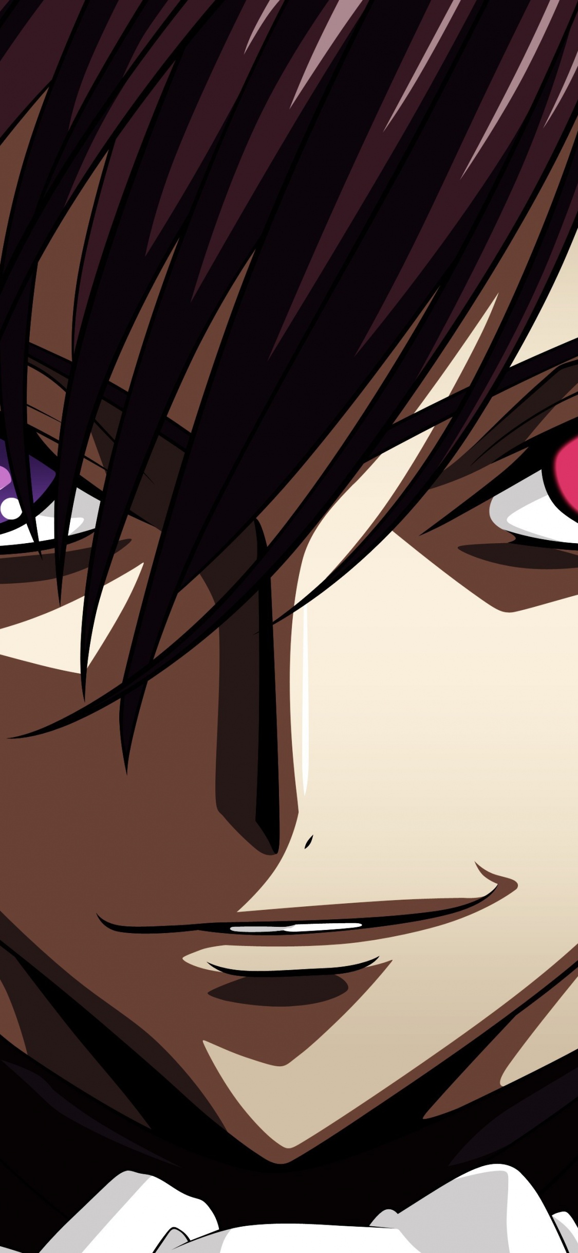 Schwarzhaariger Männlicher Anime-Charakter. Wallpaper in 1125x2436 Resolution