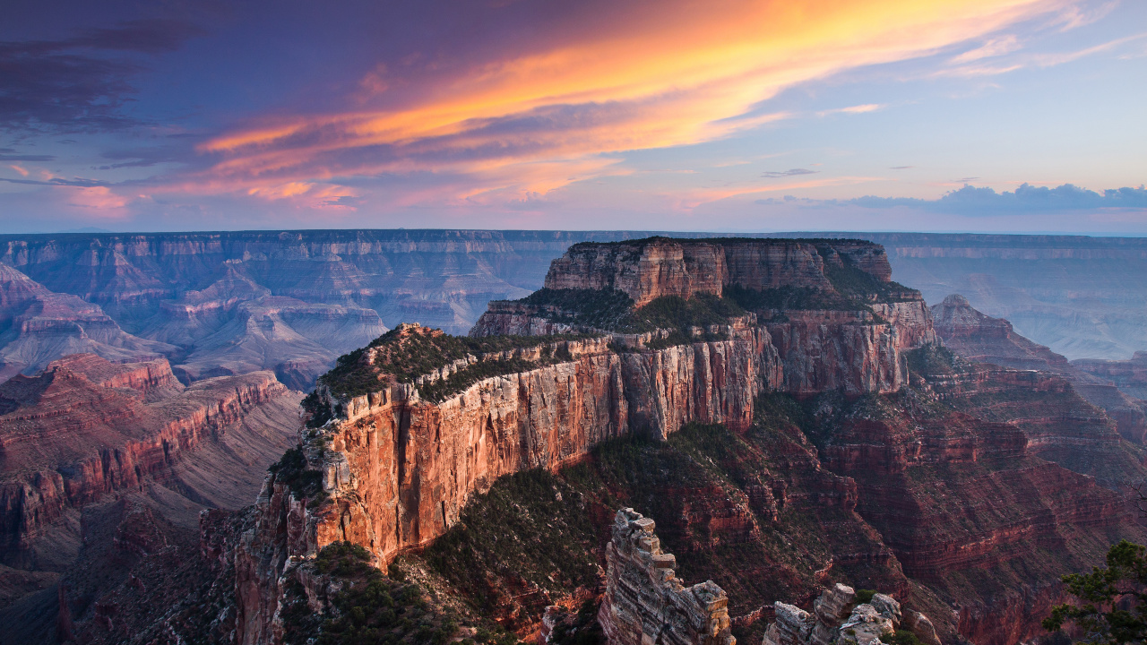 Grand Canyon National Park, Grand Canyon, Navajo Point, Mather Point, Zion National Park. Wallpaper in 1280x720 Resolution