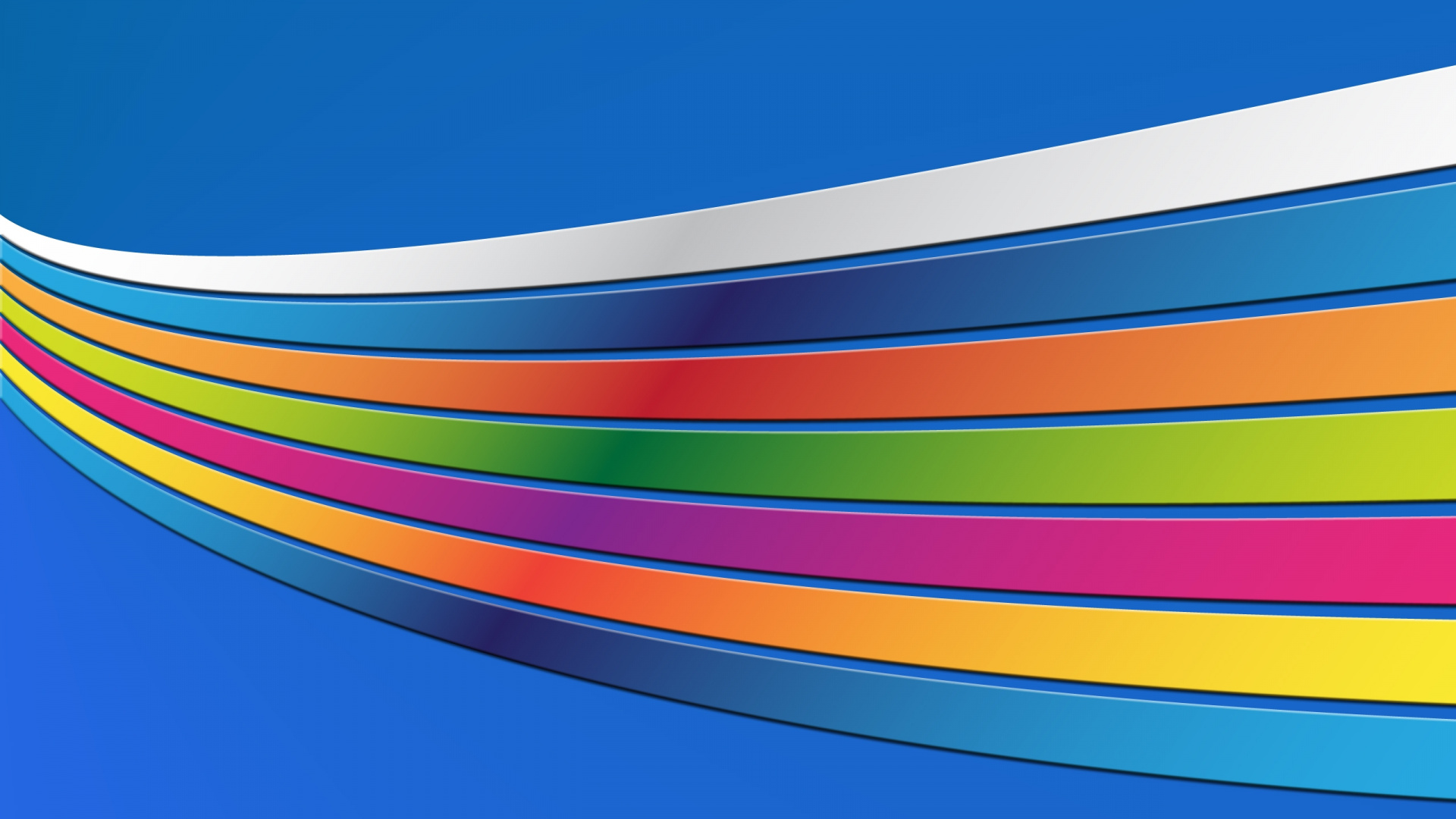 White Yellow and Blue Striped Textile. Wallpaper in 1920x1080 Resolution