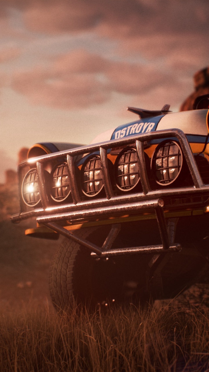 Grayscale Photo of Car on Desert. Wallpaper in 720x1280 Resolution