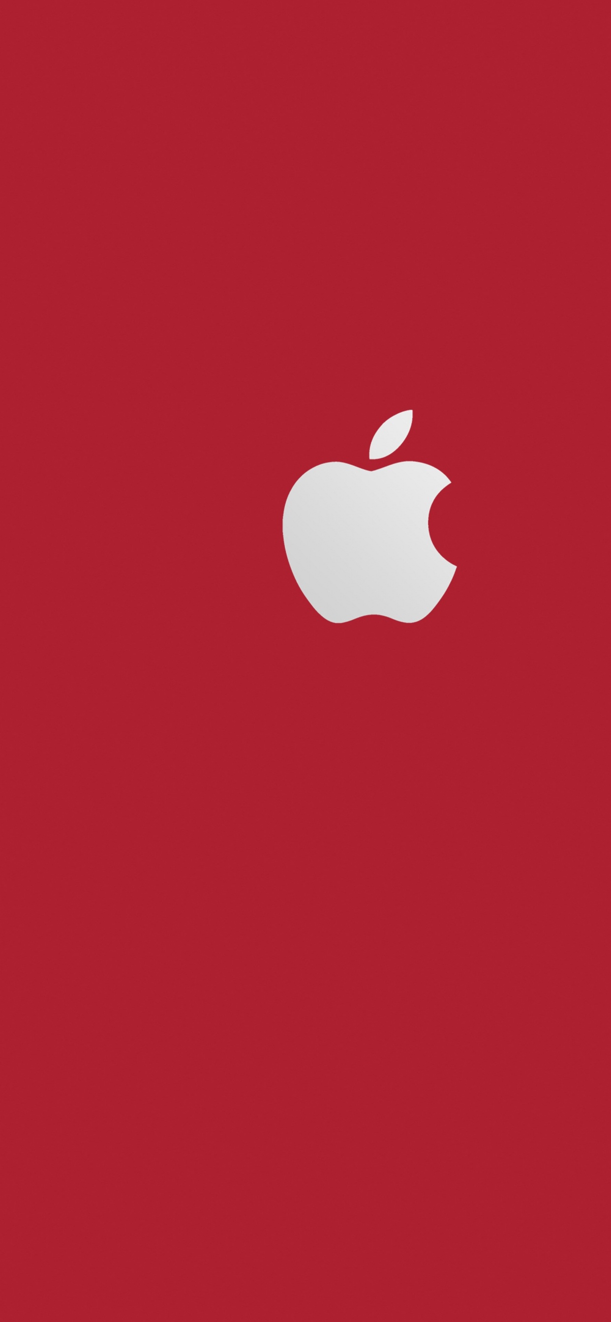 Logo Pomme Rouge et Blanc. Wallpaper in 1242x2688 Resolution