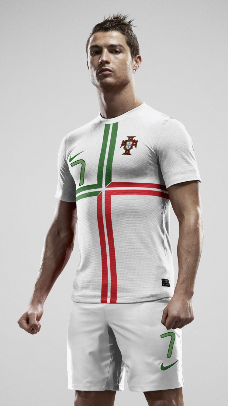 克里斯蒂亚诺*罗纳尔多, 足球运动员, 白色, 泽西, 运动服 壁纸 750x1334 允许