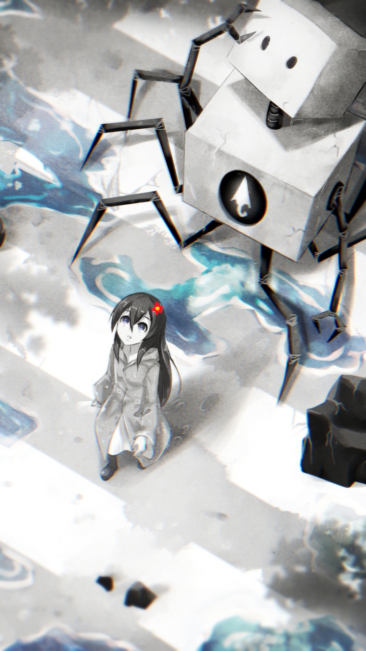 Black and White Shoes on White and Blue Floor. Wallpaper in 720x1280 Resolution