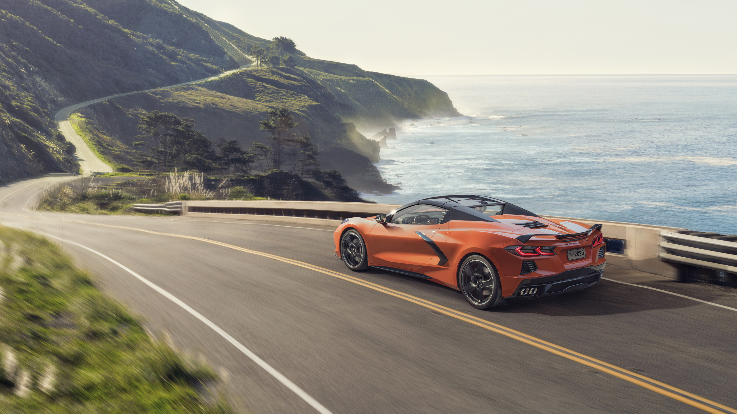 Corvette C8 Cabrio, Sportwagen, 2020 Chevrolet Corvette Cabrio, Car, Chevrolet. Wallpaper in 2560x1440 Resolution