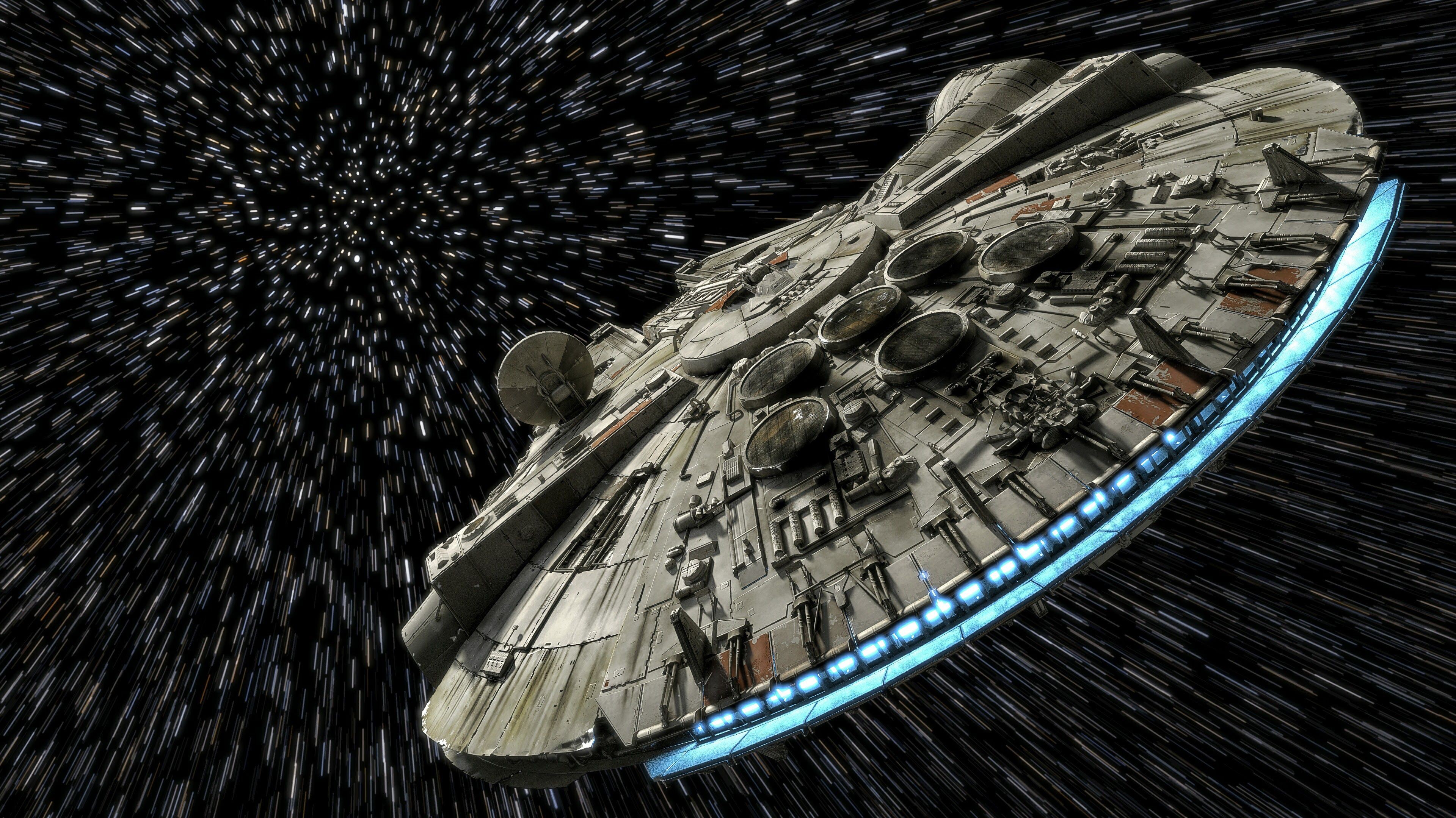 Star Wars, Darth Vader, Han Solo, Millennium Falcon, Naval Architecture. Wallpaper in 3840x2160 Resolution