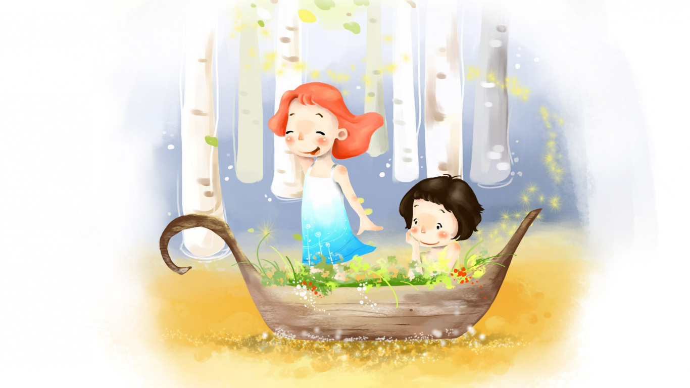 Santa Claus and Snowman in Bathtub. Wallpaper in 1366x768 Resolution