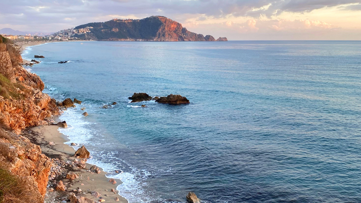 Côte, Eau, Azure, Paysage Naturel, Highland. Wallpaper in 1366x768 Resolution