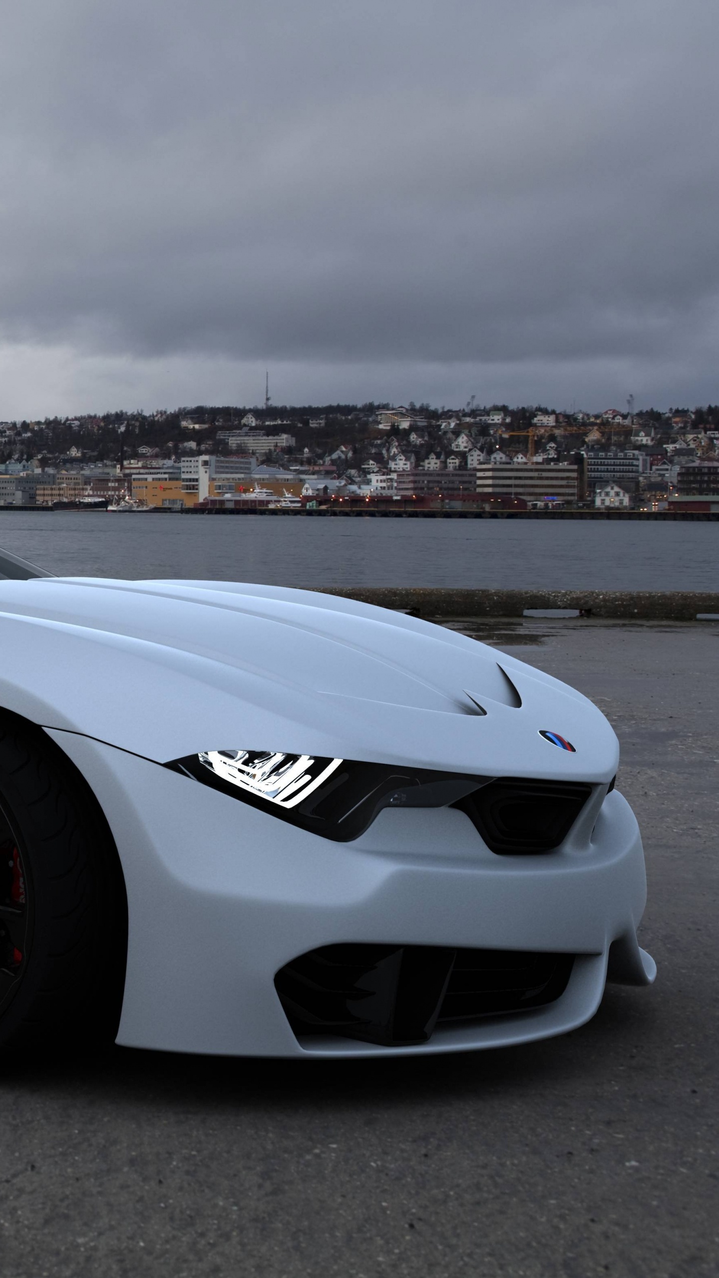 White Porsche 911 on Road During Daytime. Wallpaper in 1440x2560 Resolution