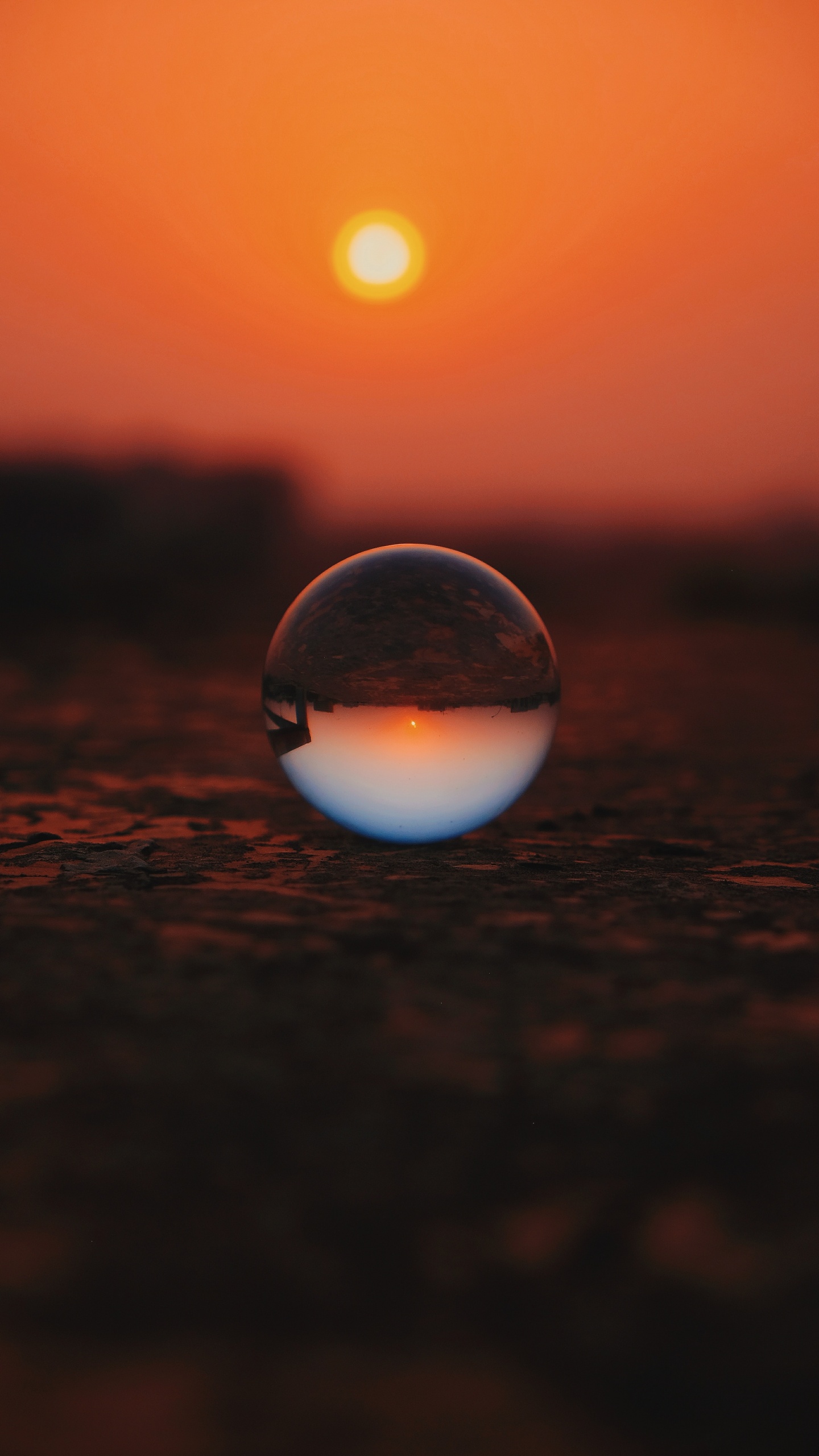 Reflection, Water, Sunset, Calm, Cloud. Wallpaper in 1440x2560 Resolution