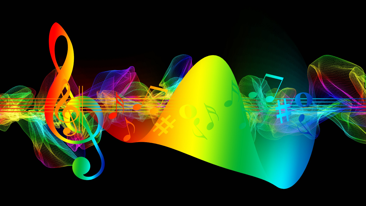 Clef, Light, Visual Effect Lighting, Graphic Design, Fractal Art. Wallpaper in 1280x720 Resolution