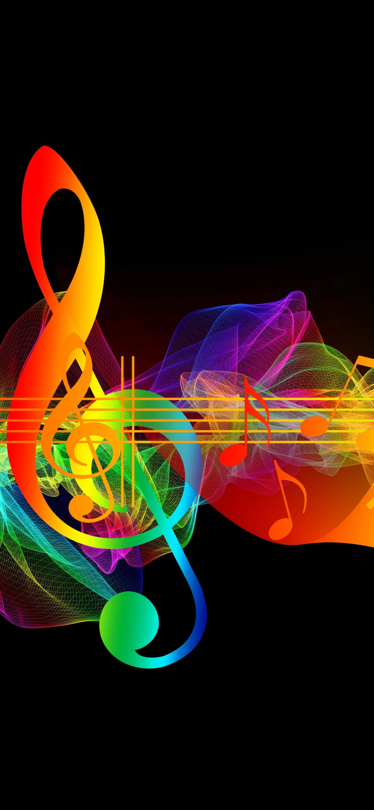 Clef, Licht, Visual-Effekt-Beleuchtung, Grafik-design, Fraktale Kunst. Wallpaper in 1242x2688 Resolution