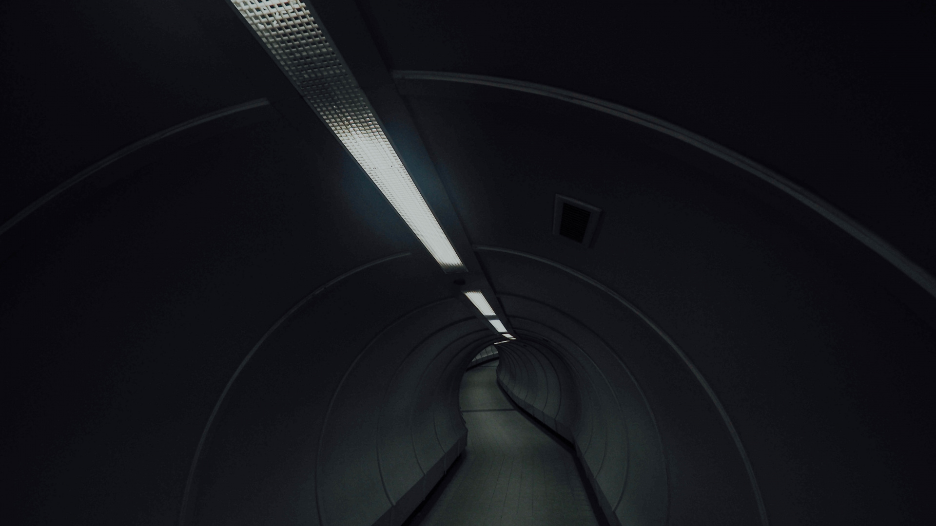 Túnel Blanco y Negro Con Luz Blanca. Wallpaper in 1920x1080 Resolution