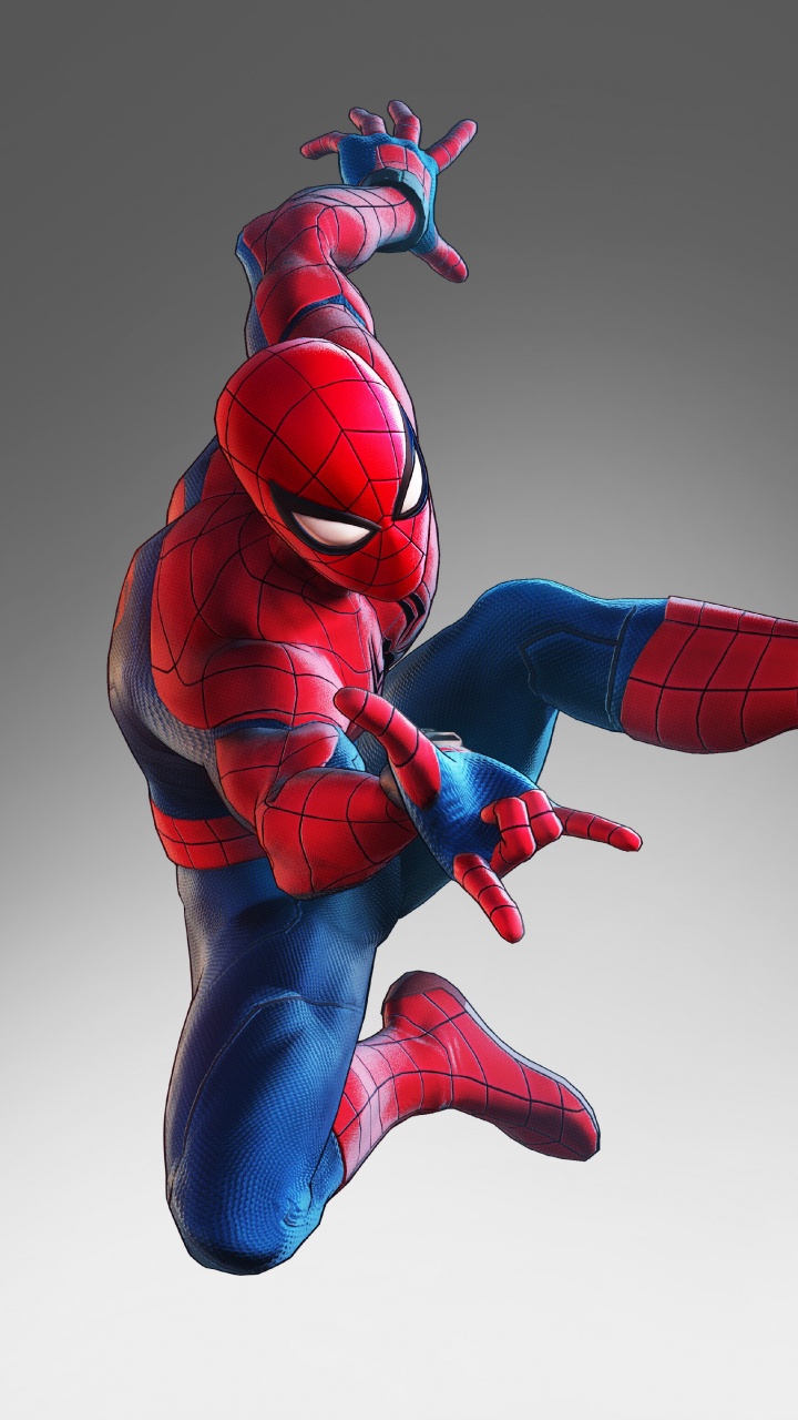 Alliance Ultime de Marvel, Spider-man, Superhero, Figurine, Geste. Wallpaper in 720x1280 Resolution