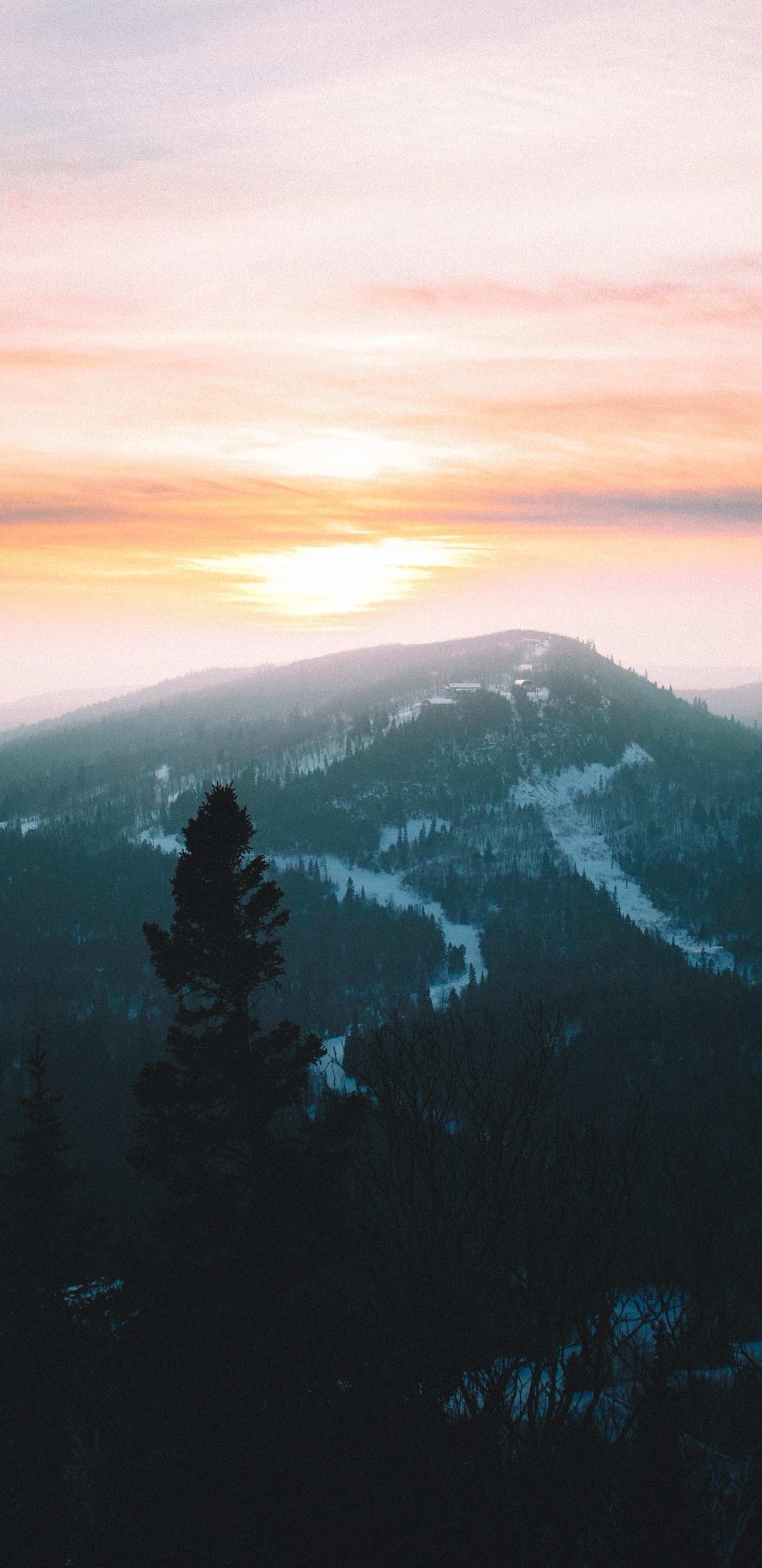 Les Reliefs Montagneux, Nature, Matin, Gamme de Montagne, la Peinture de Paysage. Wallpaper in 1440x2960 Resolution