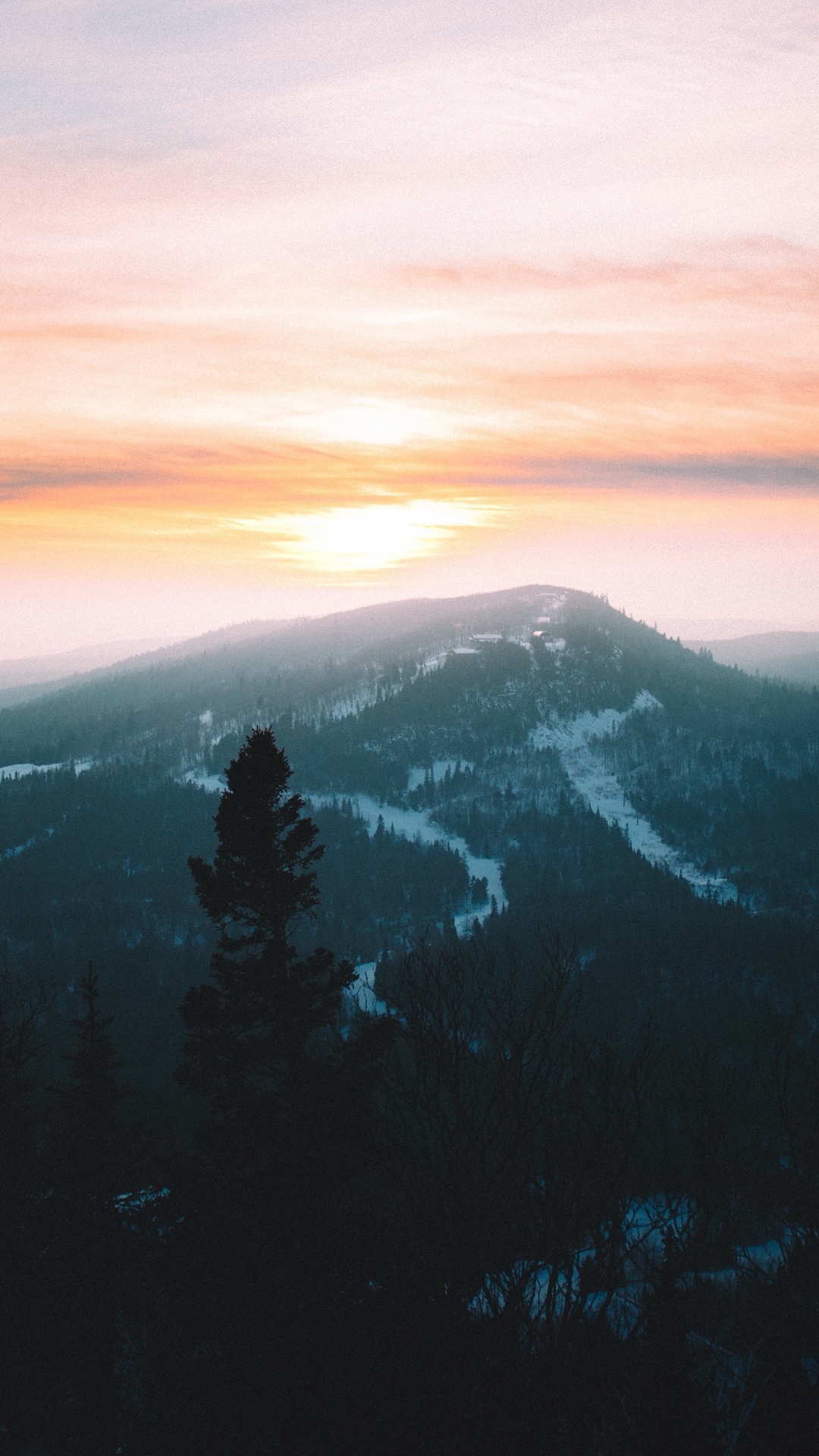Mountainous Landforms, Mountain, Nature, Cloud, Morning. Wallpaper in 1080x1920 Resolution