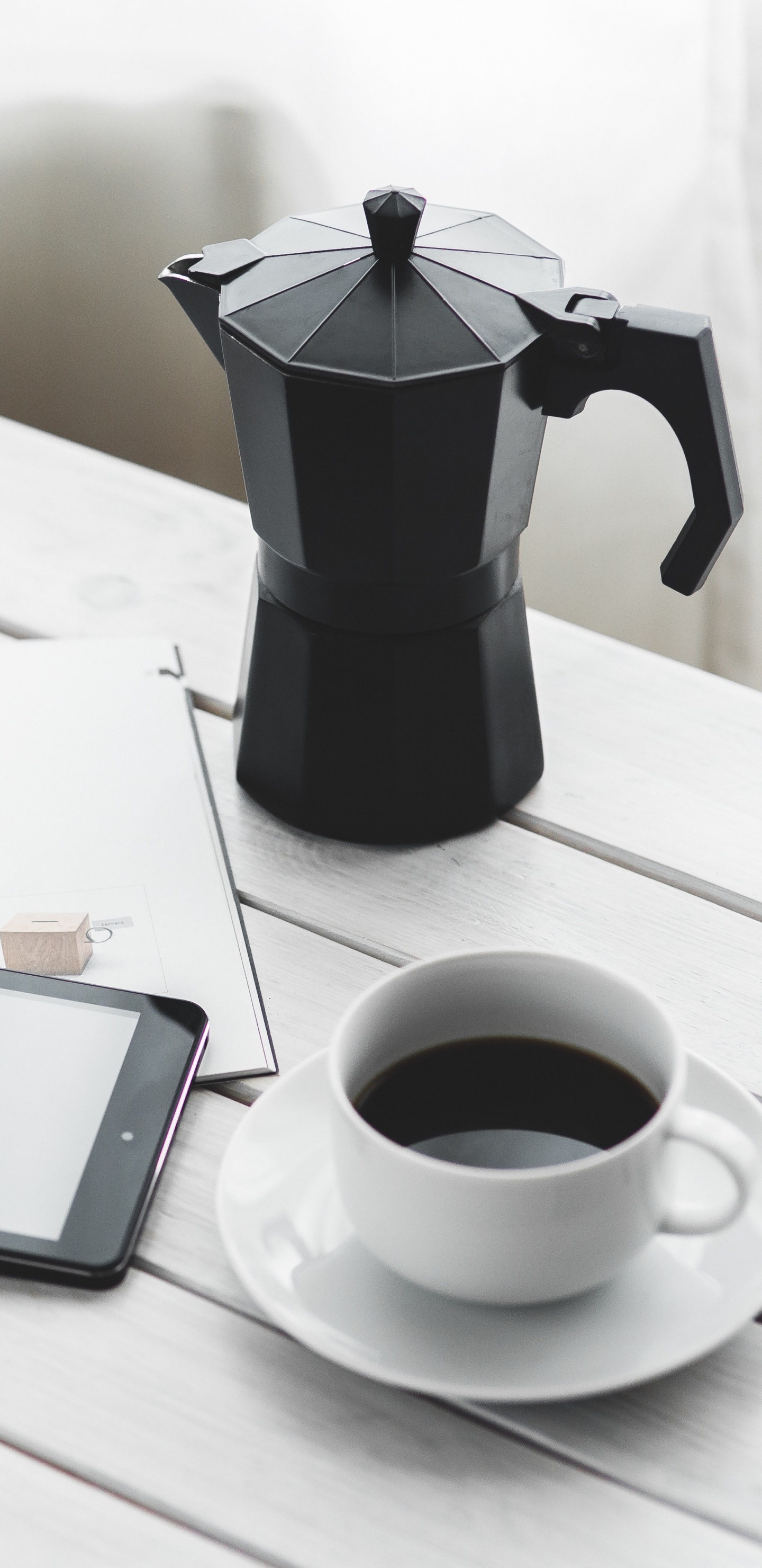 Café, Cafetera, Escritorio, Té, Tabla. Wallpaper in 1440x2960 Resolution