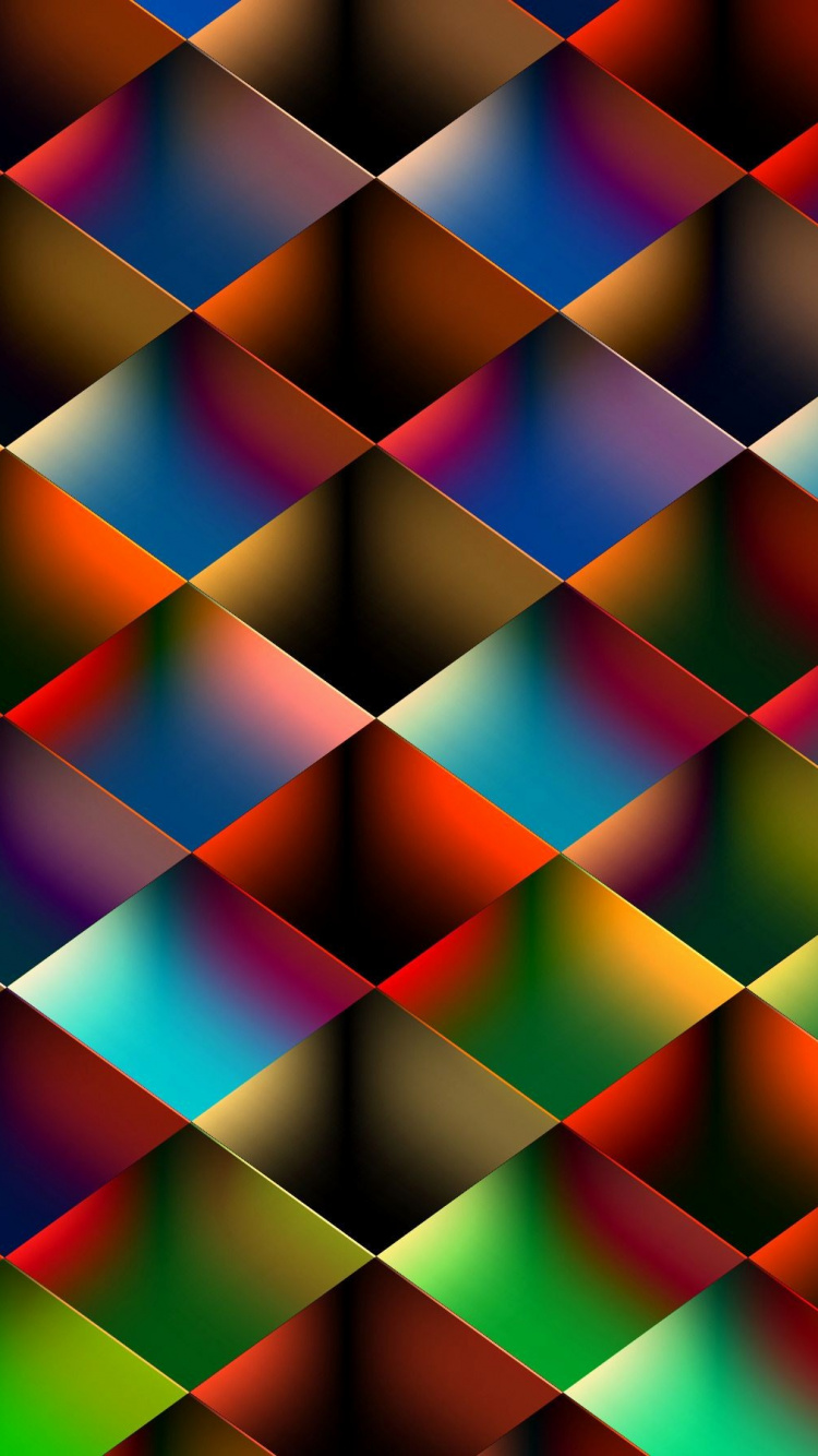 Damier Vert et Marron. Wallpaper in 750x1334 Resolution