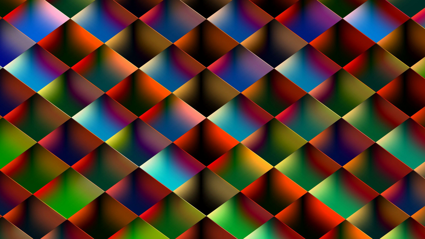 Green and Brown Checkered Pattern. Wallpaper in 1366x768 Resolution