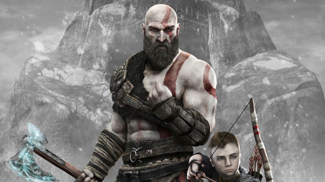 Beard, God of War, Strategy Video Game, Games, Action Game. Wallpaper in 1280x720 Resolution