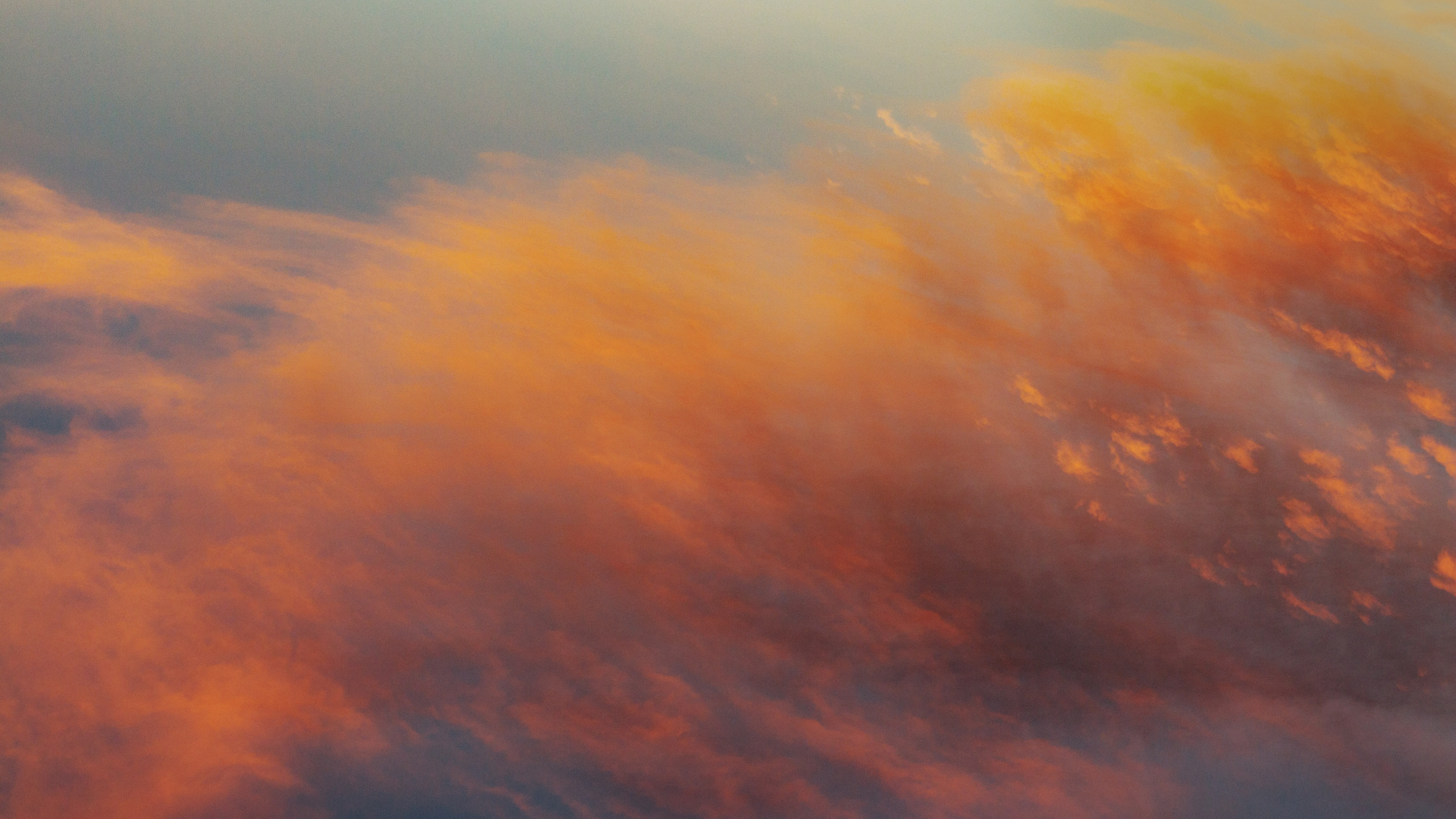 Cloud, Tageszeit, Atmosphäre, Orange, Afterglow. Wallpaper in 2560x1440 Resolution