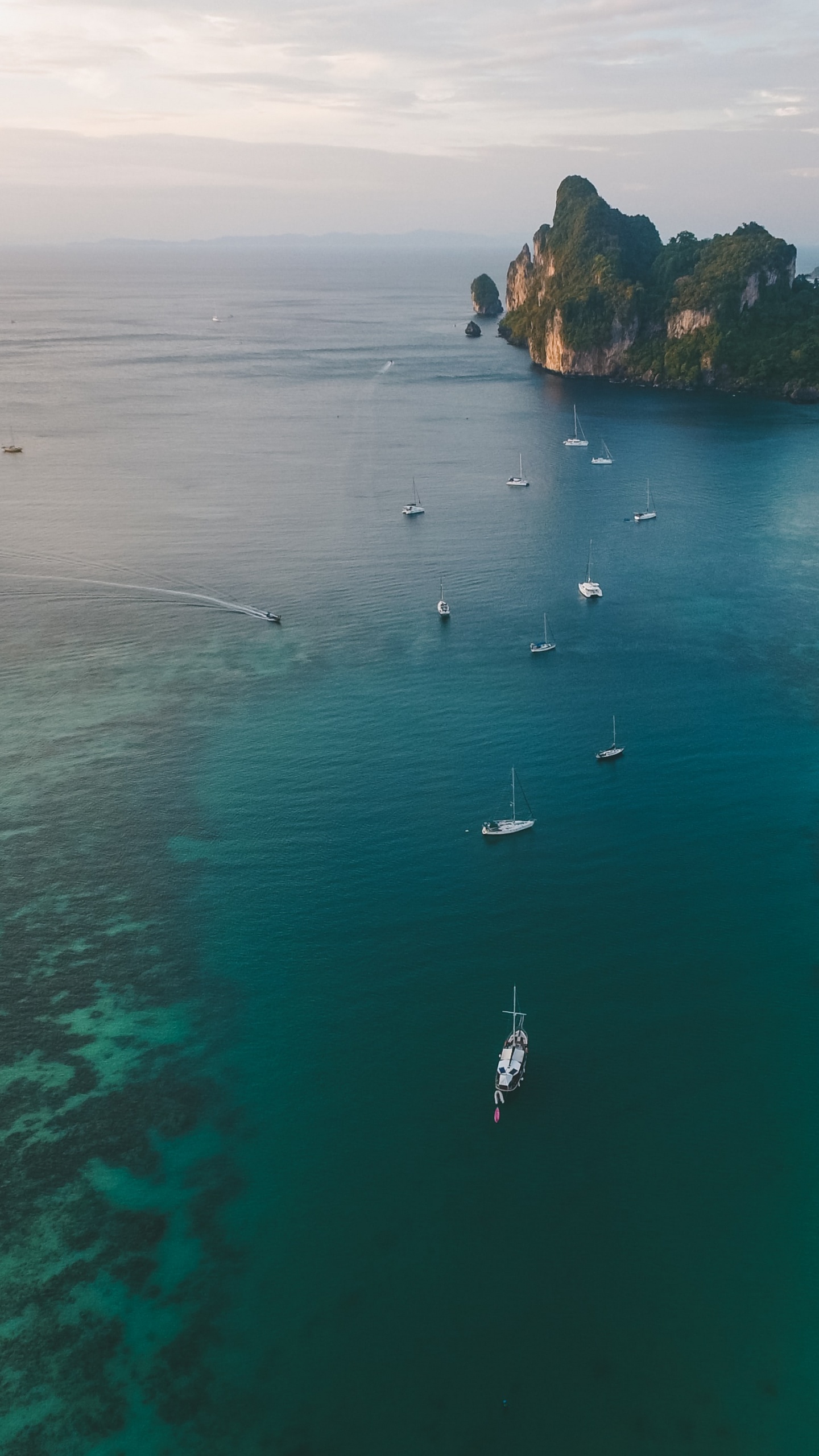 Oliver Sjostrom, Islas Phi Phi, Croacia, Agua, Los Recursos de Agua. Wallpaper in 1440x2560 Resolution