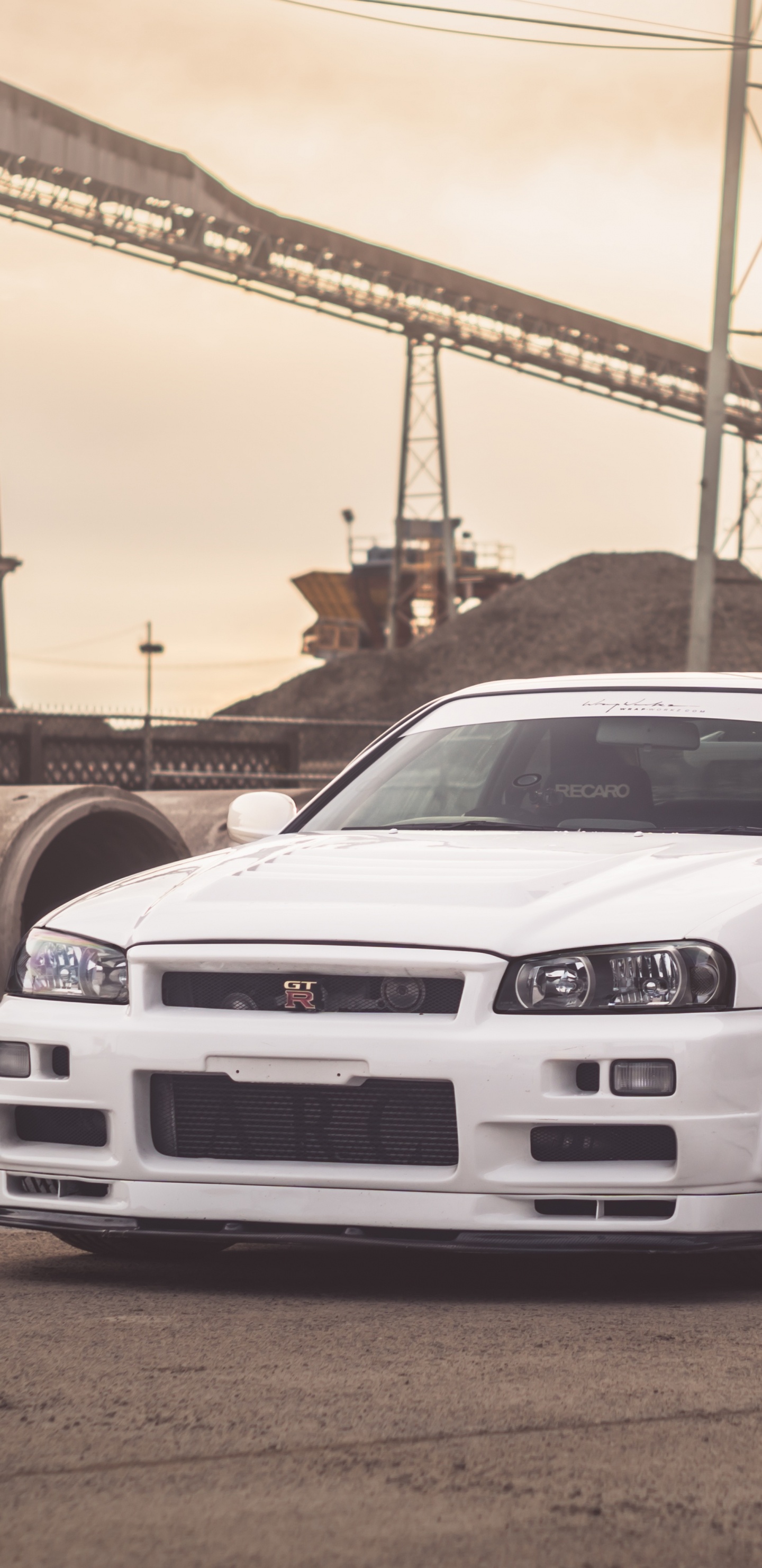 White Audi r 8 on Road During Daytime. Wallpaper in 1440x2960 Resolution