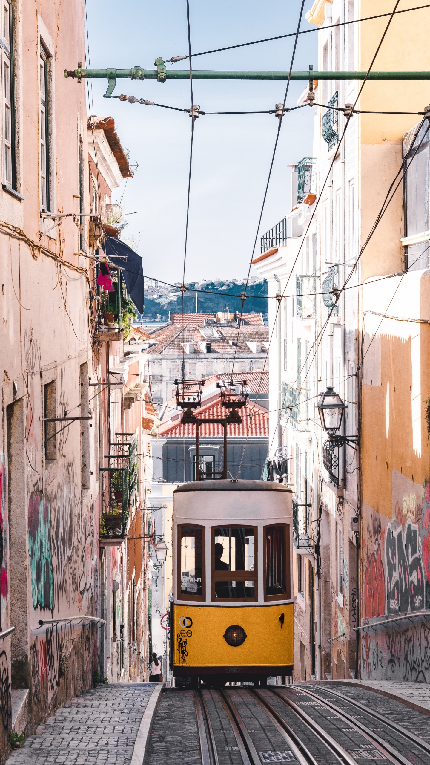 手推车, 运输, 黄色的, 滚股, 街区 壁纸 1440x2560 允许