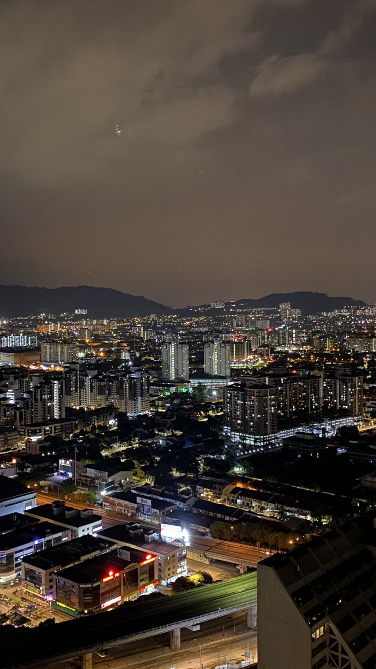 Nacht, Stadtgebiet, Metropole, Atmosphäre, Stadtlandschaften. Wallpaper in 750x1334 Resolution