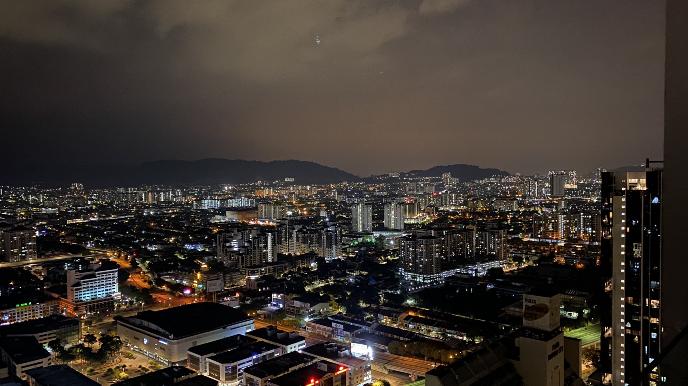 Nuit, Zone Urbaine, Métropole, Atmosphère, Paysage Urbain. Wallpaper in 1366x768 Resolution