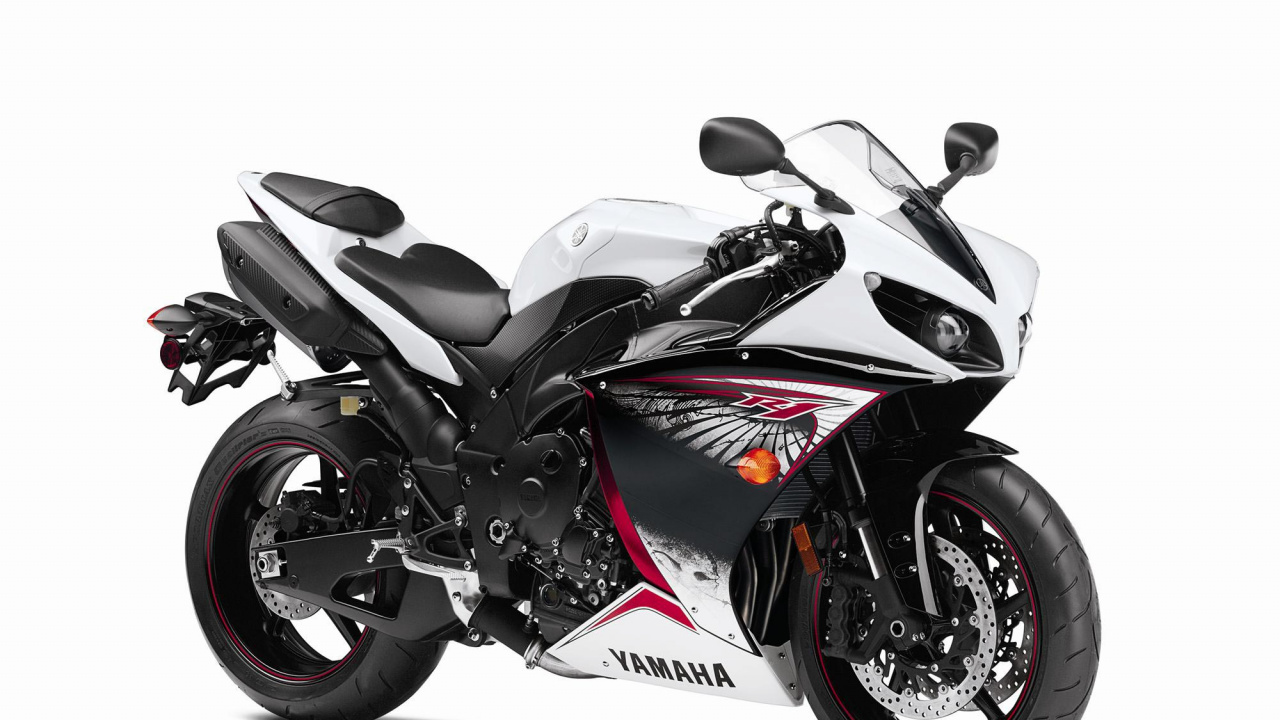 White and Black Sports Bike. Wallpaper in 1280x720 Resolution