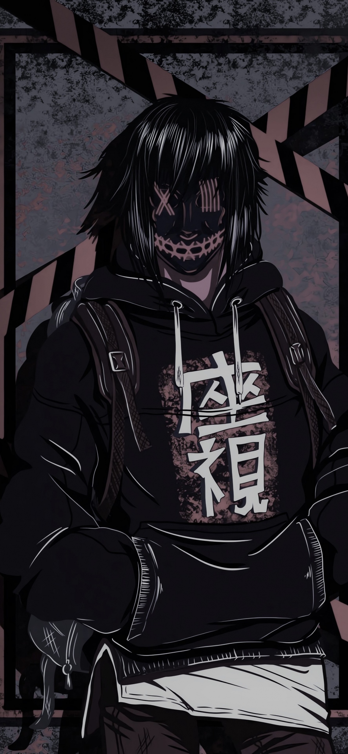 Garçon Dur à Cuire D'anime Sombre, L'anime, Cartoon, Manche, Les Vêtements D'extérieur. Wallpaper in 1125x2436 Resolution