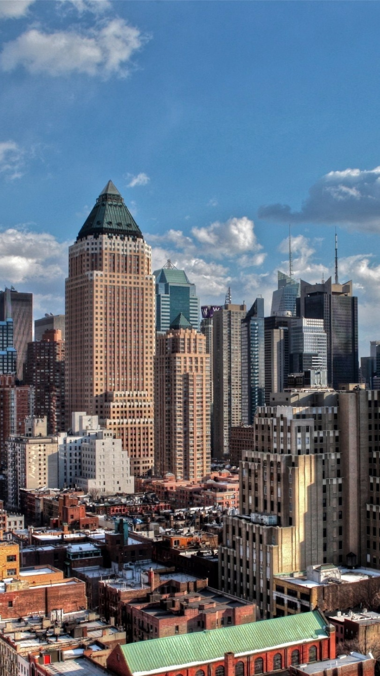 City Buildings Under Blue Sky During Daytime. Wallpaper in 750x1334 Resolution